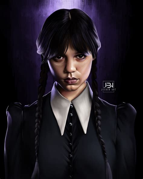 sexy wednesday addams art|realistic wednesday drawing.